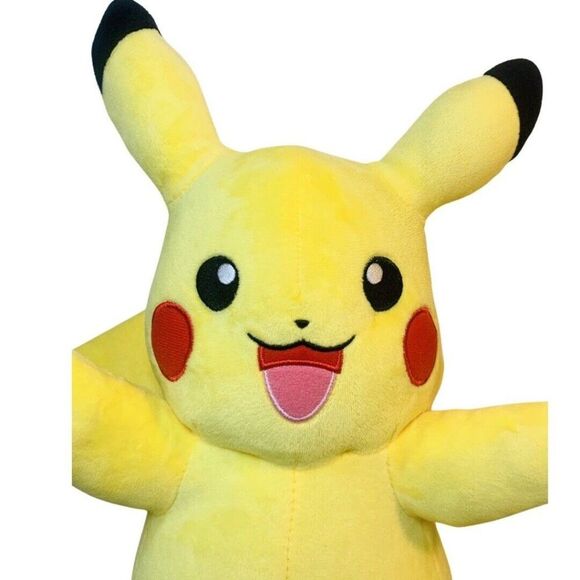 2018 WCT Pokemon Talking PIKACHU Plush Light Up Power Action Stuffed Toy 15” - Picture 2 of 7